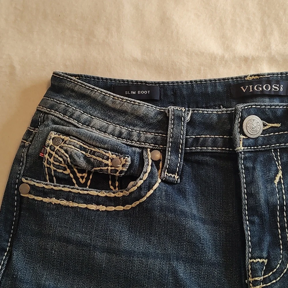 Vigoss slim boot Heritage Fit jeans Size 6 L32 - Picture 7 of 7